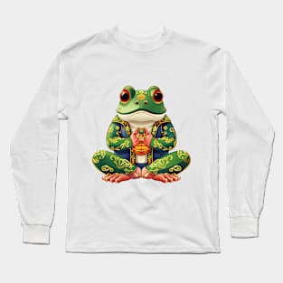 Meditation frog Long Sleeve T-Shirt